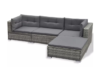 LANCEO Zestaw mebli ogrodowych szary/ciemny szary - zdjęcie 4
