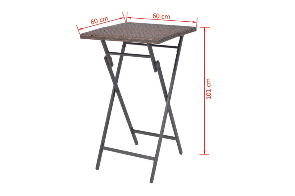 MYRTILO Zestaw mebli ogrodowych brązowy - zdjęcie 6
