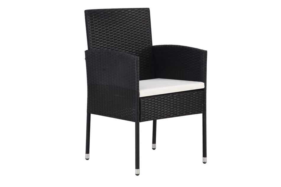 ARGEMO Zestaw mebli ogrodowych czarny/biały - zdjęcie 3