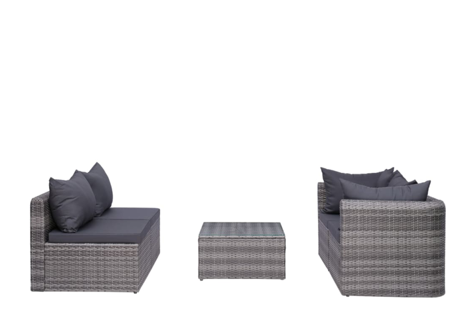 TILAGOS Zestaw mebli ogrodowych szary - zdjęcie 1