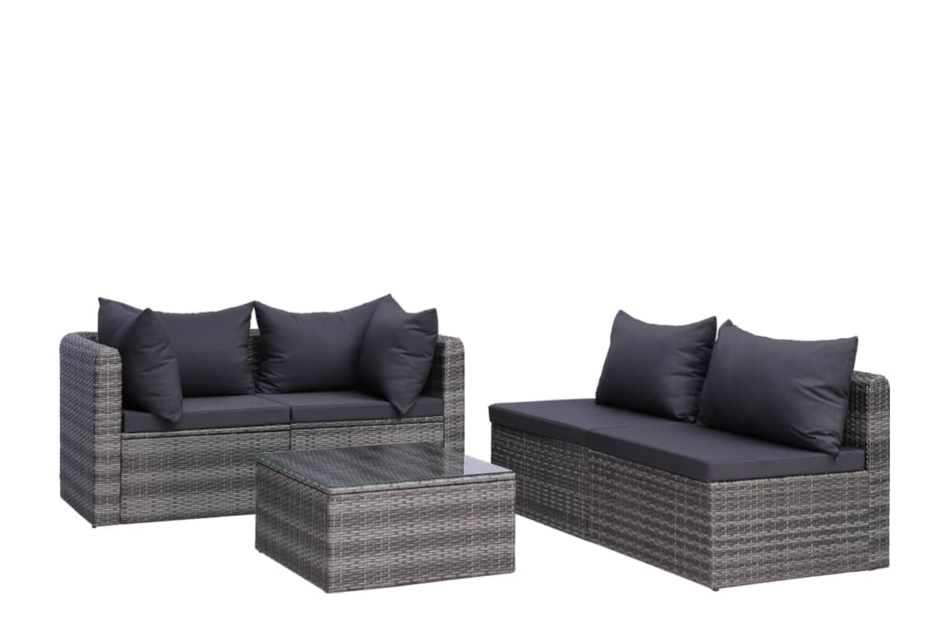 TILAGOS Zestaw mebli ogrodowych szary - zdjęcie 2