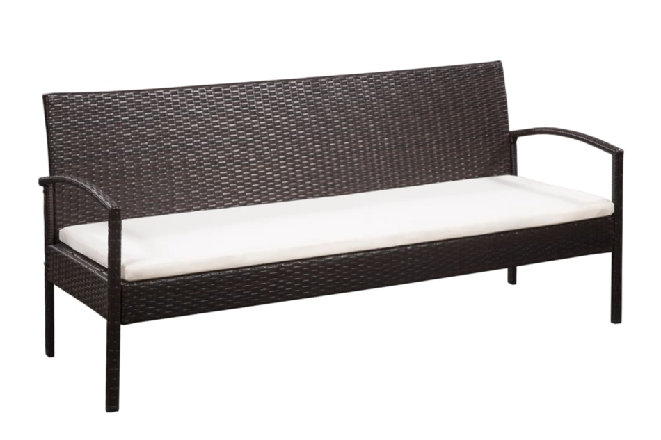 TUSILLO Zestaw mebli ogrodowych brązowy - zdjęcie 1