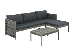 ACANTHIO, https://dev1-mda.konsimo.pl/kolekcja/acanthio/ Zestaw mebli ogrodowych szary/ciemny szary - zdjęcie