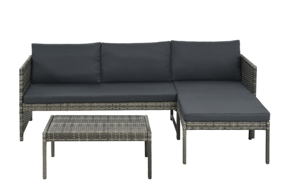 ACANTHIO Zestaw mebli ogrodowych szary/ciemny szary - zdjęcie 1