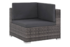 HIPPURIS Zestaw mebli ogrodowych szary/ciemny szary - zdjęcie 3