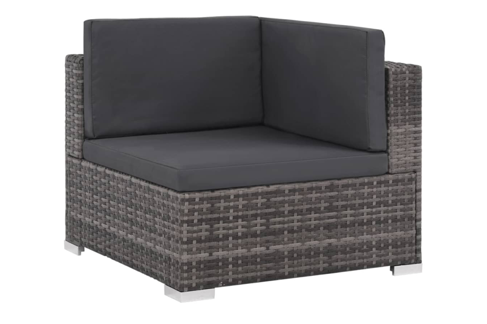 HIPPURIS Zestaw mebli ogrodowych szary/ciemny szary - zdjęcie 2