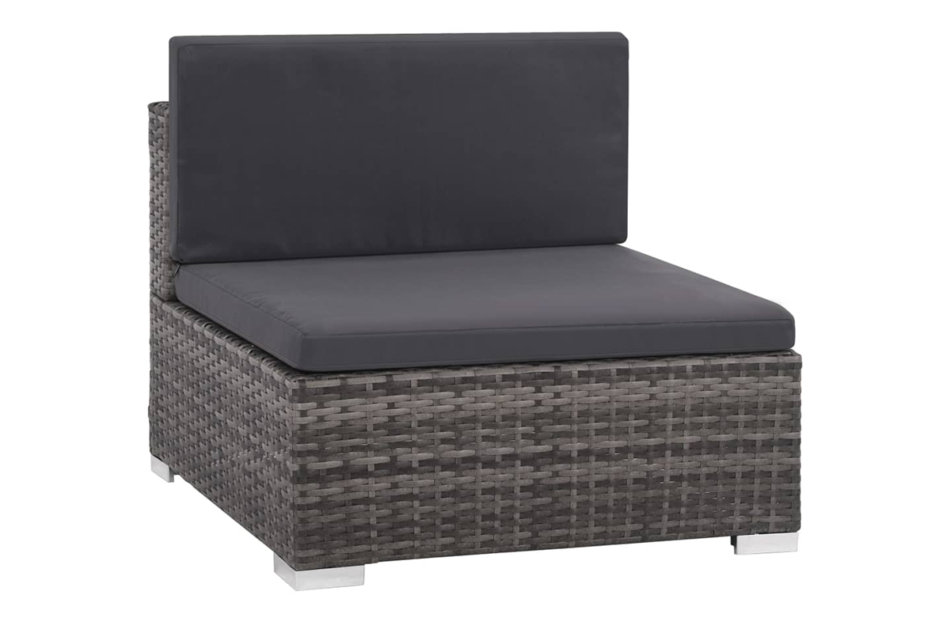 HIPPURIS Zestaw mebli ogrodowych szary/ciemny szary - zdjęcie 3