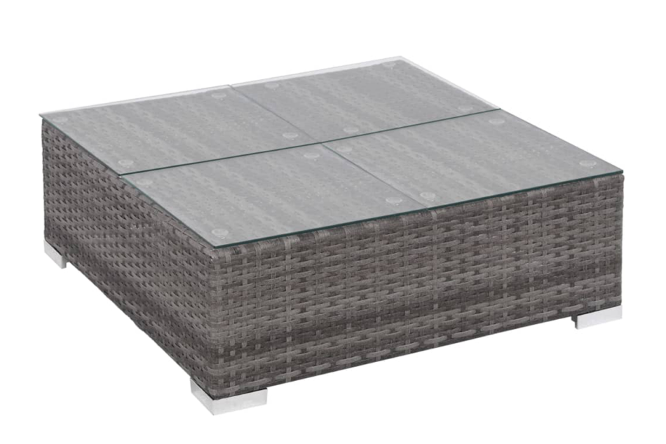 HIPPURIS Zestaw mebli ogrodowych szary/ciemny szary - zdjęcie 4