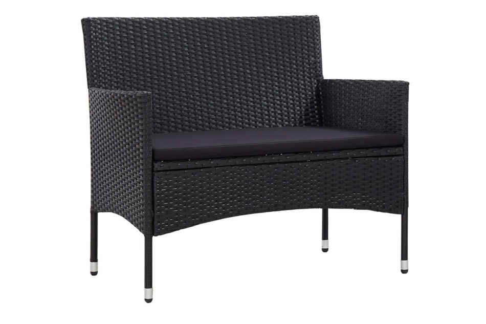 FINO Zestaw mebli ogrodowych czarny - zdjęcie 1