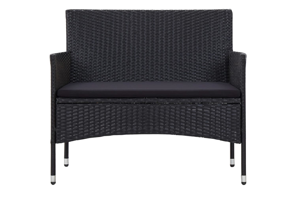 FINO Zestaw mebli ogrodowych czarny - zdjęcie 2