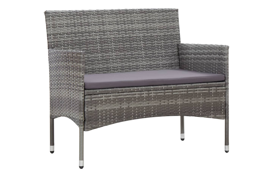 FINO Zestaw mebli ogrodowych szary/ciemny szary - zdjęcie 1