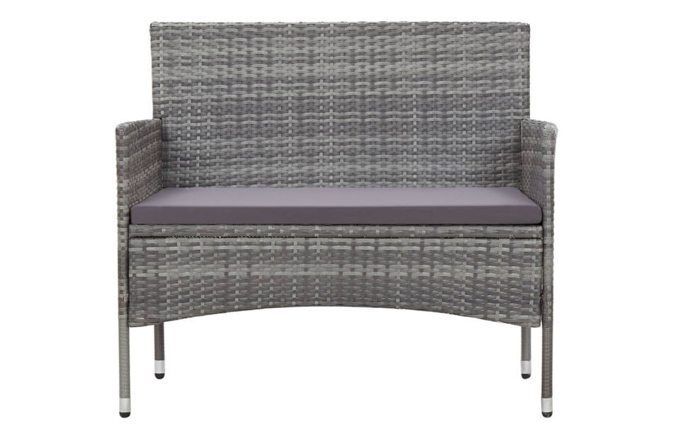 FINO Zestaw mebli ogrodowych szary/ciemny szary - zdjęcie 2