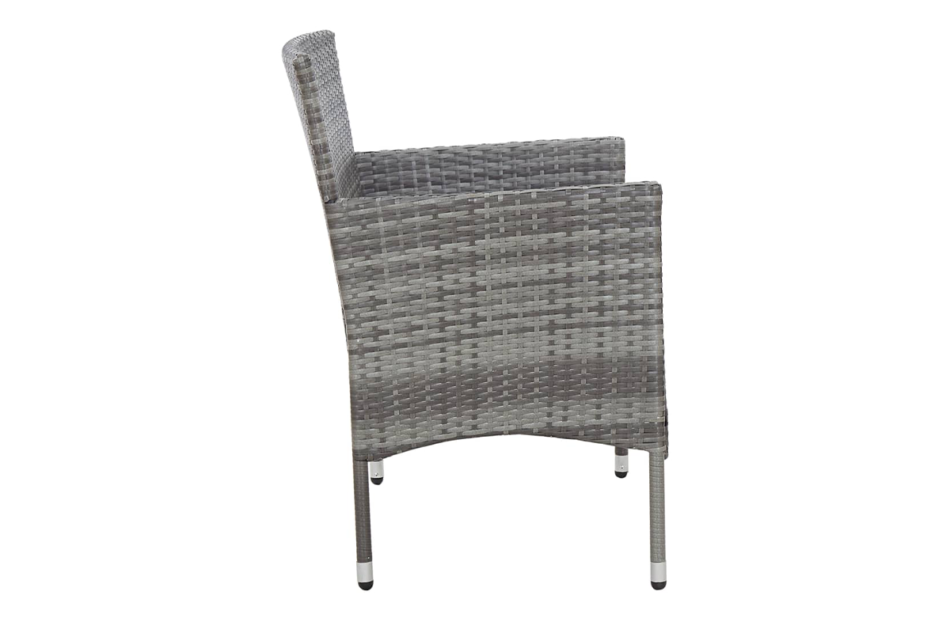 FINO Zestaw mebli ogrodowych szary/ciemny szary - zdjęcie 3