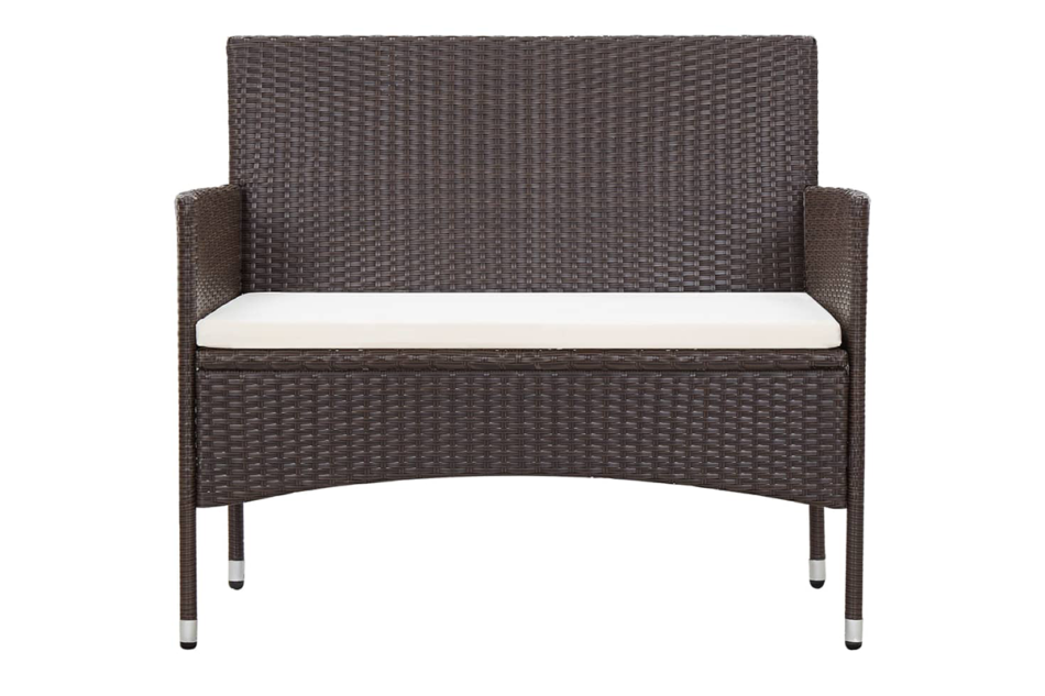 FINO Zestaw mebli ogrodowych brązowy/kremowy - zdjęcie 2