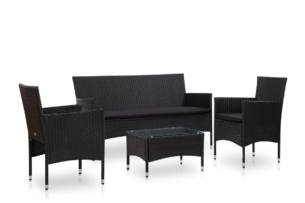FINO, https://dev1-mda.konsimo.pl/kolekcja/fino/ Zestaw mebli ogrodowych czarny - zdjęcie
