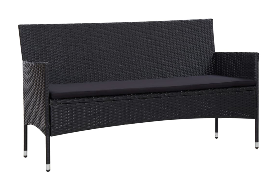 FINO Zestaw mebli ogrodowych czarny - zdjęcie 1