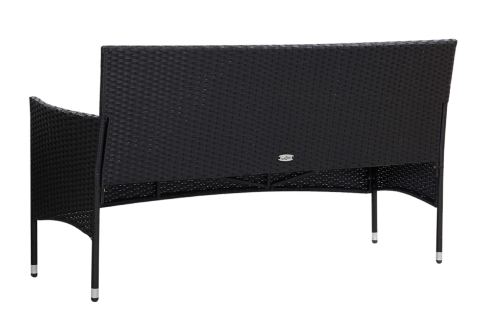 FINO Zestaw mebli ogrodowych czarny - zdjęcie 3