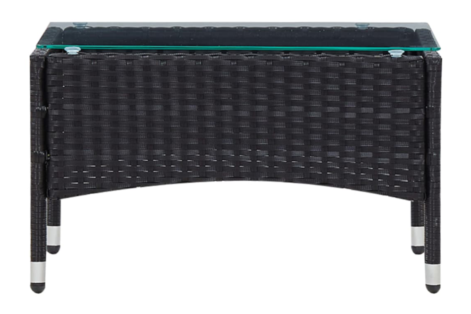 FINO Zestaw mebli ogrodowych czarny - zdjęcie 4