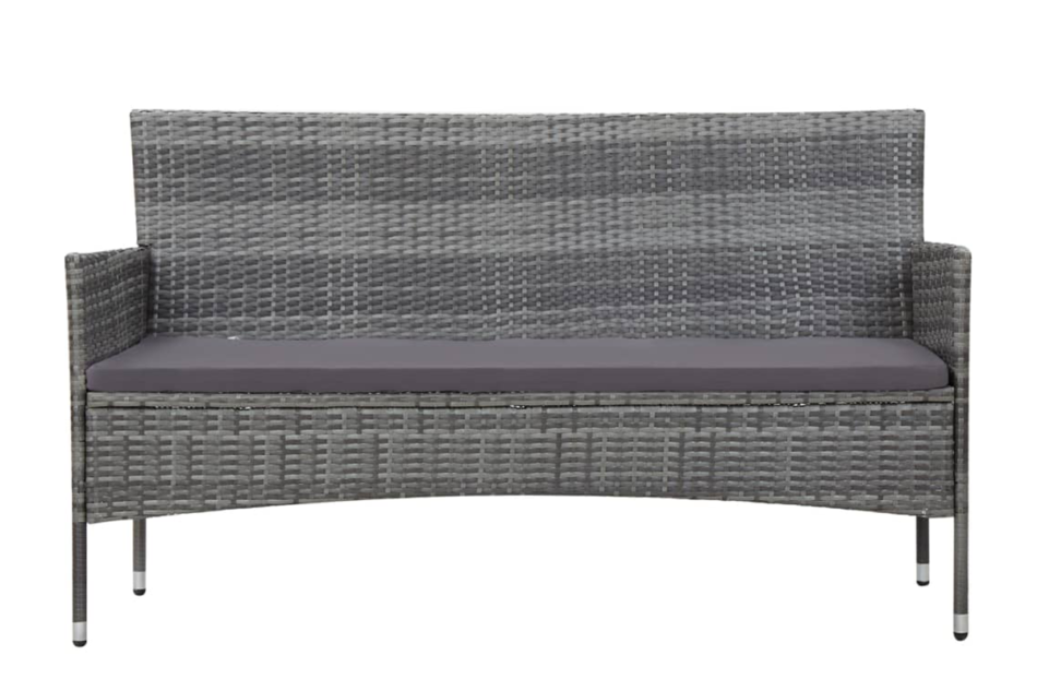 LITHOS Zestaw mebli ogrodowych szary/ciemny szary - zdjęcie 3