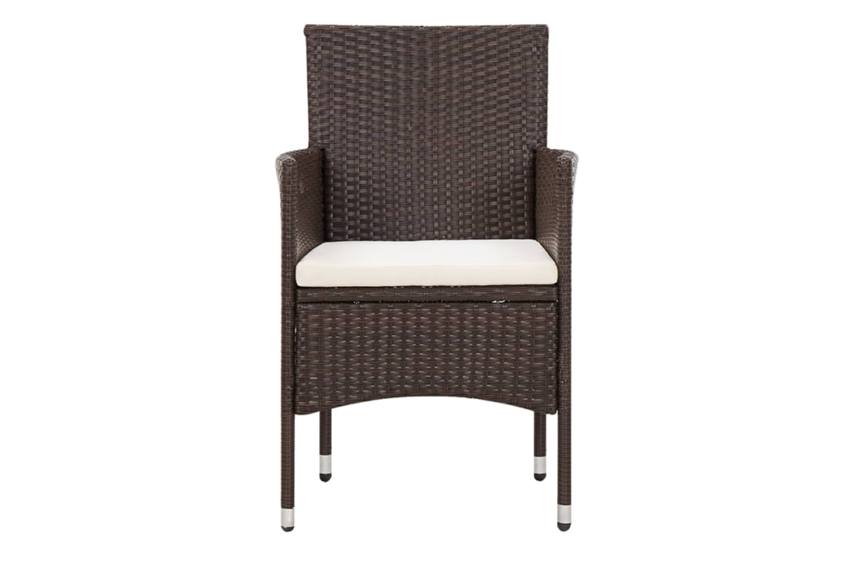 LITHOS Zestaw mebli ogrodowych brązowy/kremowy - zdjęcie 6