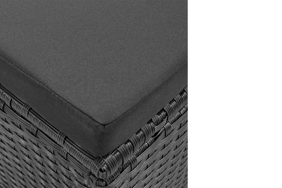 SOLISIO Zestaw mebli ogrodowych czarny - zdjęcie 6