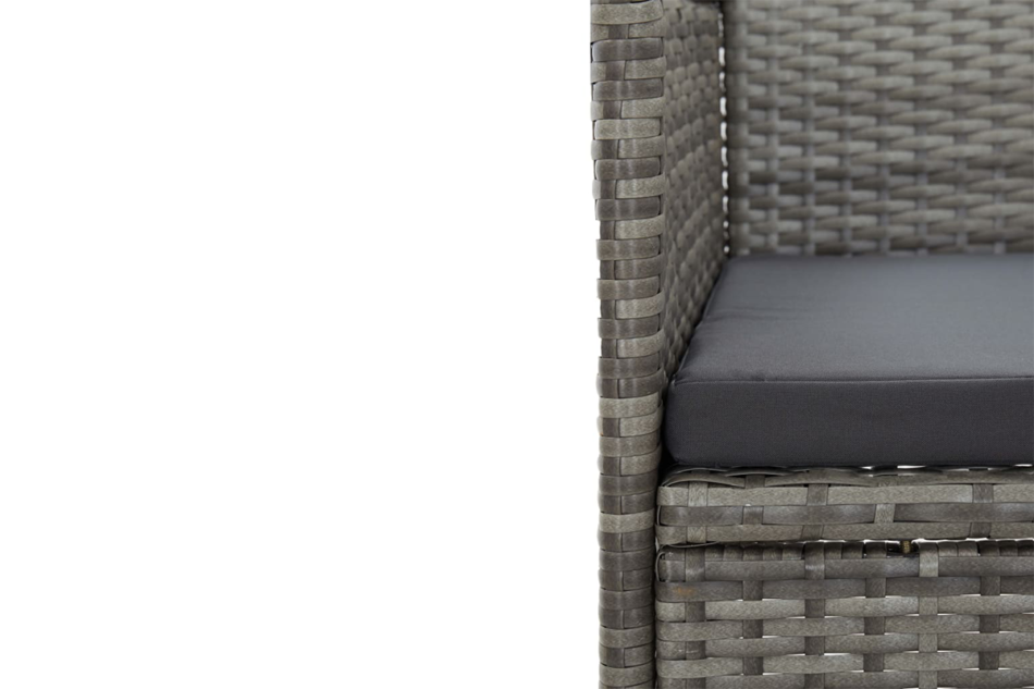 BREVIS Zestaw mebli ogrodowych szary - zdjęcie 4