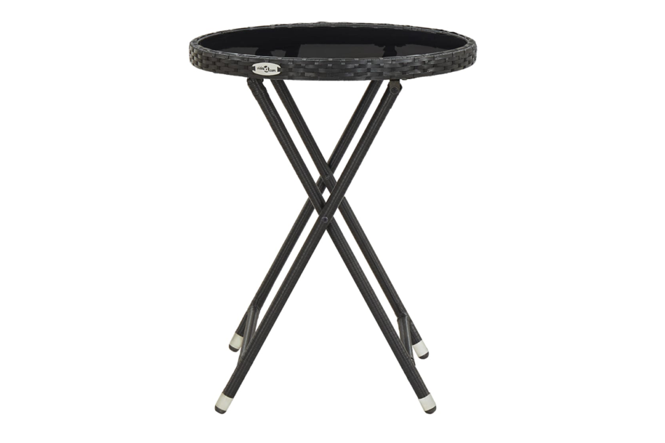 CATHRA Zestaw mebli ogrodowych czarny/kremowy - zdjęcie 6