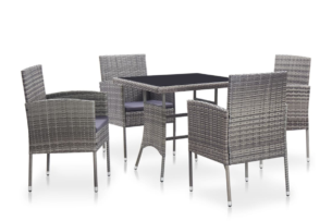 MARGINA, https://dev1-mda.konsimo.pl/kolekcja/margina/ Zestaw mebli ogrodowych szary/antracytowy - zdjęcie