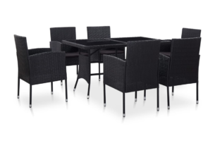 MARGINA, https://dev1-mda.konsimo.pl/kolekcja/margina/ Zestaw mebli ogrodowych czarny - zdjęcie