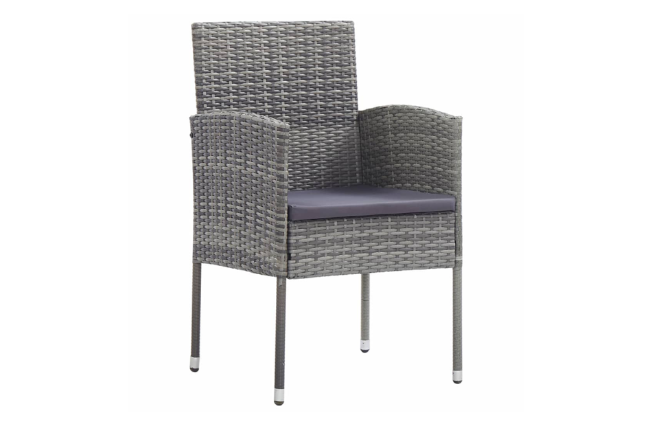 MARGINA Zestaw mebli ogrodowych szary/antracytowy - zdjęcie 3