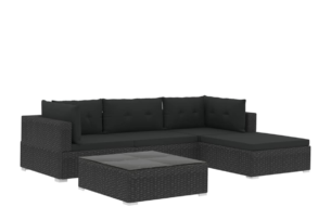 HIRUM, https://dev1-mda.konsimo.pl/kolekcja/hirum/ Zestaw mebli ogrodowych czarny - zdjęcie