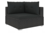 HIRUM Zestaw mebli ogrodowych czarny - zdjęcie 3