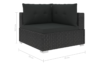 HIRUM Zestaw mebli ogrodowych czarny - zdjęcie 6