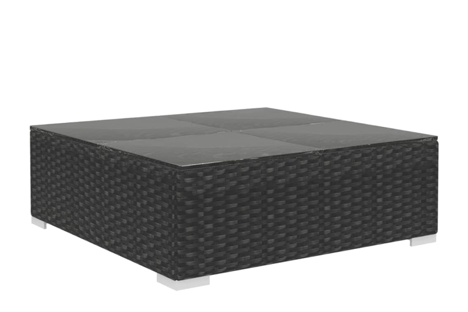 HIRUM Zestaw mebli ogrodowych czarny - zdjęcie 4