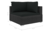 HIRUM Zestaw mebli ogrodowych czarny - zdjęcie 5