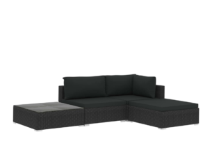 HIRUM, https://dev1-mda.konsimo.pl/kolekcja/hirum/ Zestaw mebli ogrodowych czarny - zdjęcie