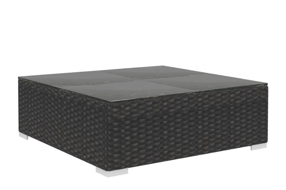 HIRUM Zestaw mebli ogrodowych czarny - zdjęcie 5