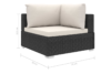 HIRUM Zestaw mebli ogrodowych czarny/kremowy - zdjęcie 7