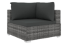 HIRUM Zestaw mebli ogrodowych szary/ciemny szary - zdjęcie 3