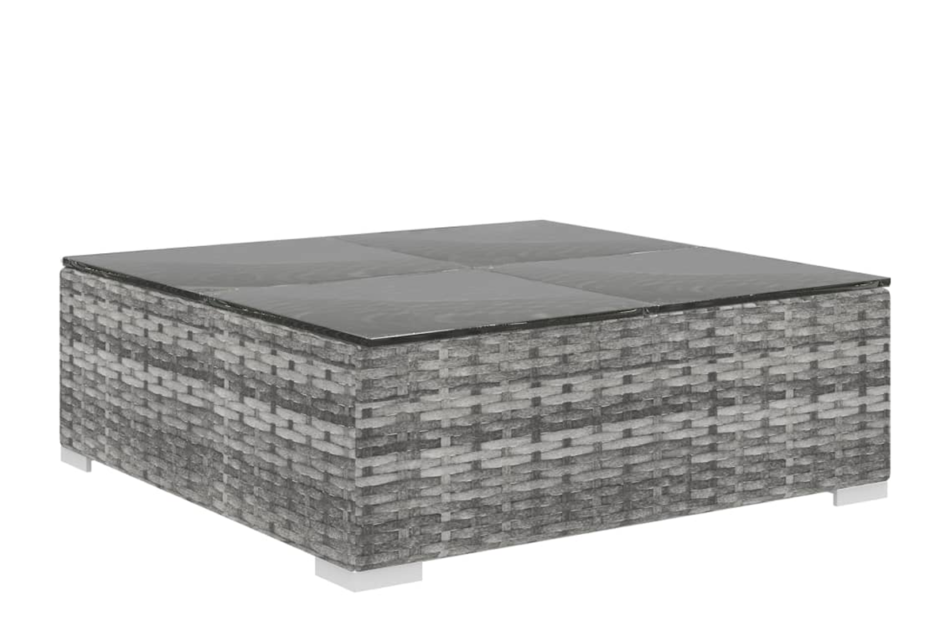 HIRUM Zestaw mebli ogrodowych szary/ciemny szary - zdjęcie 4