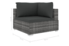 HIRUM Zestaw mebli ogrodowych szary/ciemny szary - zdjęcie 6
