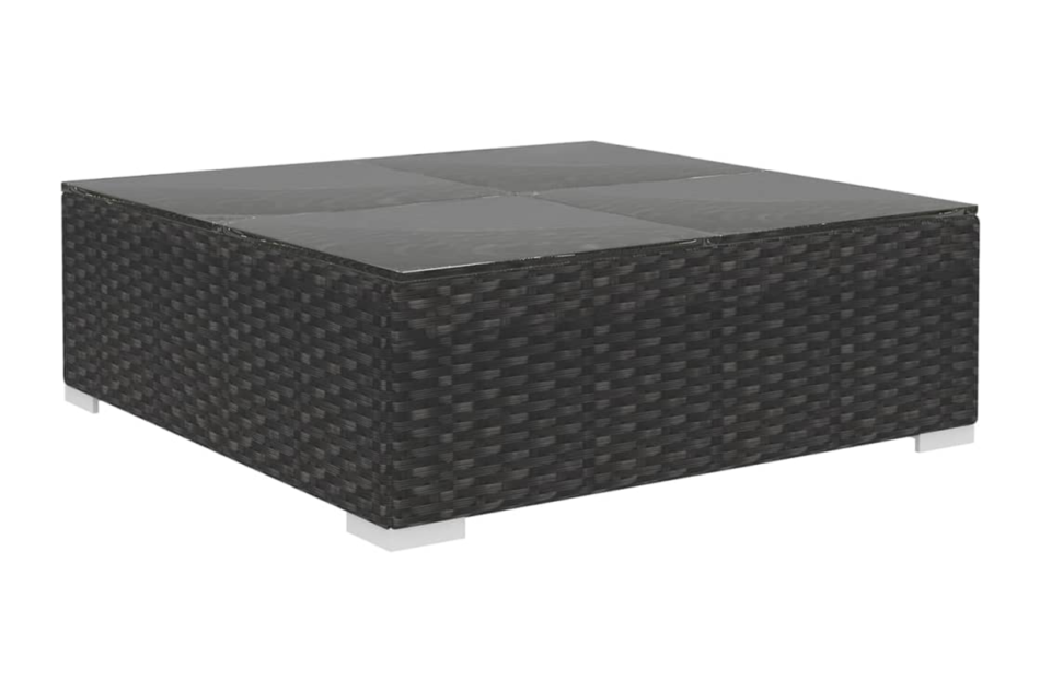 HIRUM Zestaw mebli ogrodowych czarny - zdjęcie 4