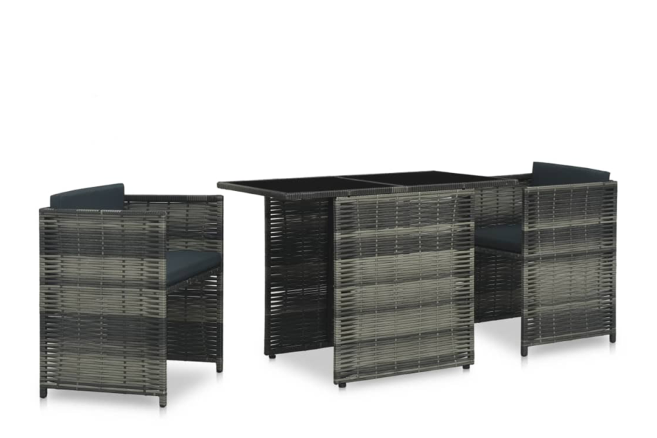 LORISO Zestaw mebli ogrodowych szary/antracytowy - zdjęcie 1