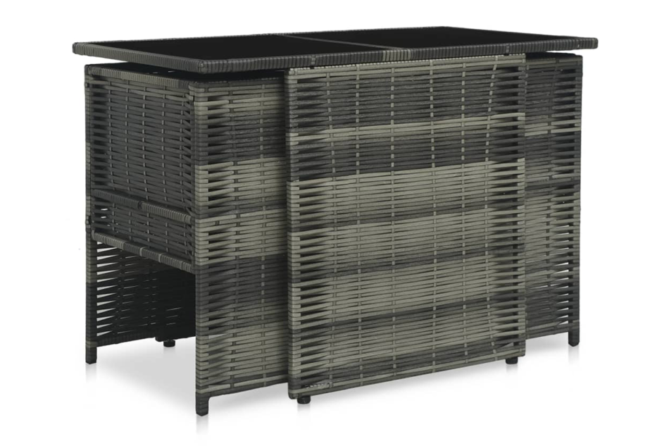 LORISO Zestaw mebli ogrodowych szary/antracytowy - zdjęcie 2