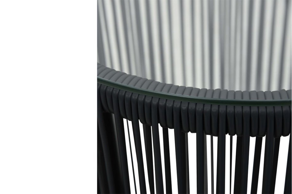 COLURIS Zestaw mebli ogrodowych czarny - zdjęcie 2