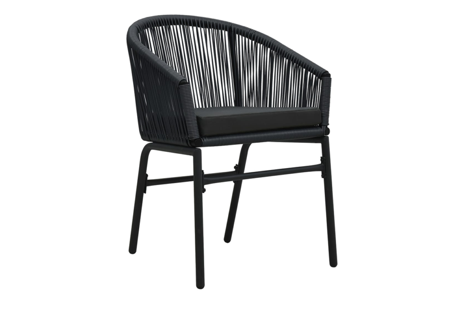 COLURIS Zestaw mebli ogrodowych czarny - zdjęcie 3