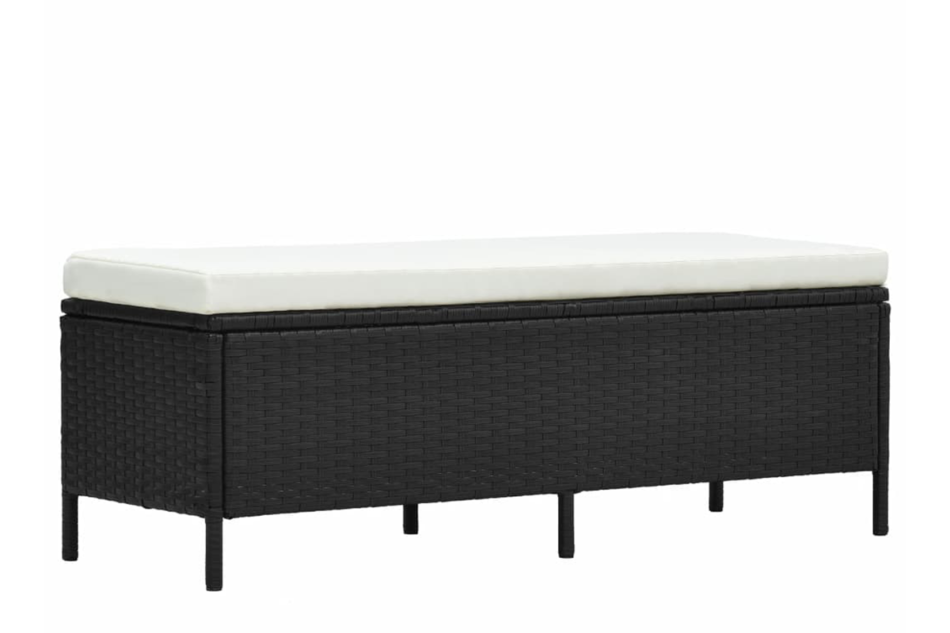 TILLO Zestaw mebli ogrodowych czarny/kremowy - zdjęcie 3