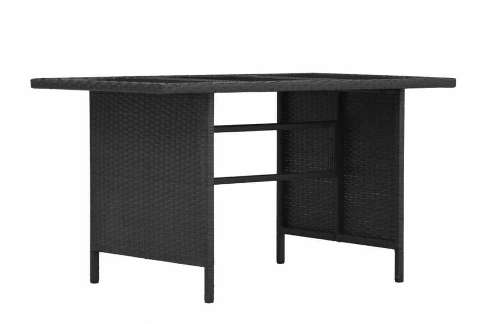 TILLO Zestaw mebli ogrodowych czarny/kremowy - zdjęcie 4