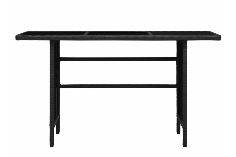 TILLO Zestaw mebli ogrodowych czarny/kremowy - zdjęcie 5