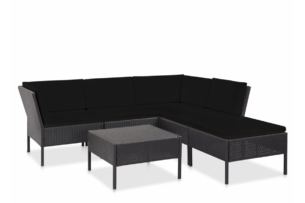 VERNUS, https://dev1-mda.konsimo.pl/kolekcja/vernus/ Zestaw mebli ogrodowych czarny - zdjęcie